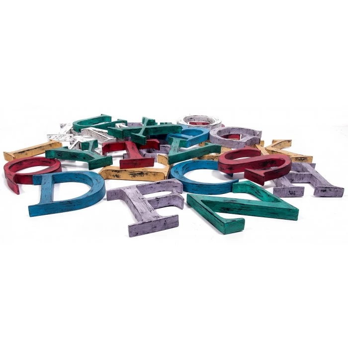 “Vividly Vintage” 7" Fabricated Steel Alphabet 7 “Vividly Vintage” 7" Fabricated Steel Alphabet - Image 5