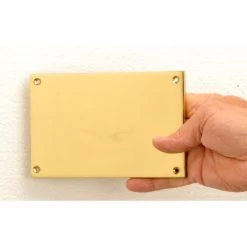 Rectangular Sign With Plain Edge Detail