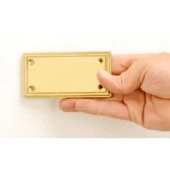 Rectangular Stepped Engraveable Plaque