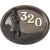 "Scottish Highlander" Bronze House Sign -House Sign Discount Store BronzeScottishPiper 1