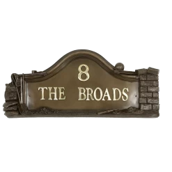 Bronze Builders House Name Sign