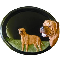 House Sign - Hand Painted - Bull Mastiff