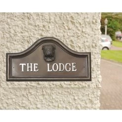 Bulldog House Name Plaque
