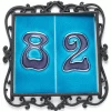 Double Black Ornate Number Tile Frame 1 Double Black Ornate Number Tile Frame -House Sign Discount Store DoubleTileNumber2 1