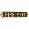 Solid Brass "Fire Exit" Information Sign -House Sign Discount Store Fire Exit 3
