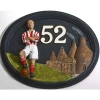 House Sign - Hand Painted - Footballer -House Sign Discount Store Footballer House Number Plaque HP3 1