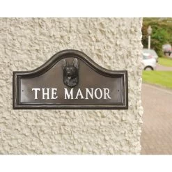 German Shepherd House Name Plaque