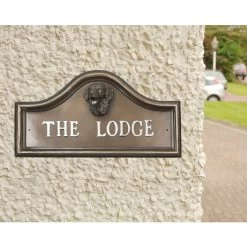 Golden Retriever House Name Plaque