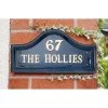 Blue Traditional House Name Sign -House Sign Discount Store Hollie blue house name plaque main 1