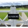 "Mulden Square" Classic No Parking Sign -House Sign Discount Store No parking straight on 1
