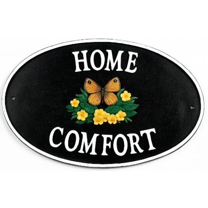 “Orangetip Meadow” Butterfly Cast Iron Effect House Name Sign 3 “Orangetip Meadow” Butterfly Cast Iron Effect House Name Sign