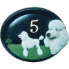 House Number - Hand Painted - Poodle - House Sign 2 House Number - Hand Painted - Poodle - House Sign -House Sign Discount Store Poodle House Sign HP3 1