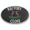 "Boxing Hares" Cast Iron-Effect House Name Sign -House Sign Discount Store Rabbit house name sign 1