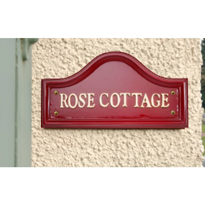 House Name - Red Traditional Signs (16" Wide) - Image 2