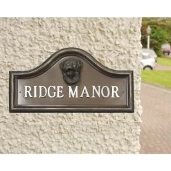 Rottweiller House Name Plaque