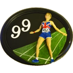 "Triumph" Hand Painted British Athlete House Sign