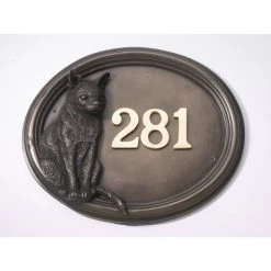 "Harranhal" Tom Cat House Number Sign