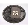 Taryn Cat & Mouse House Number Plaque Bronze Finish -House Sign Discount Store SP172 Cat Mouse