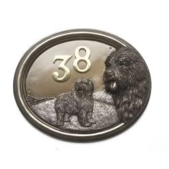 House Sign - Bronze Finish - Old English Sheep Dog