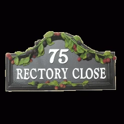 Hand Painted Bramble House Name Sign