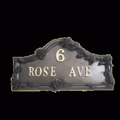 Rose House Name Sign