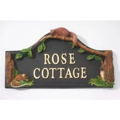 Woodland Hand Painted Double Sided House Name Sign