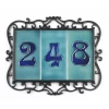 Treble Black Ornate Number Tile Frame -House Sign Discount Store TrebleOrnateFrame 1