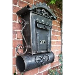 "Aubrey End" Gothic Post Box And Newspaper Holder