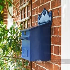 "Azure Sky" Goldhay Secure Post And Parcel Box -House Sign Discount Store azure sky blue goldhay secure post and parcel box