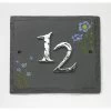 "Bachelor's Button" Cornflower Hand Painted Slate Effect House Sign 1 "Bachelor's Button" Cornflower Hand Painted Slate Effect House Sign -House Sign Discount Store bachelor s button cornflower hand painted slate effect house sign