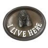 House Sign - Basset Hound - I Live Here -House Sign Discount Store bassett hound 1