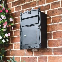 "Mulrose" Slim Wall Mounted Post Box 13 "Mulrose" Slim Wall Mounted Post Box -House Sign Discount Store bcmw lb1010 s blk mulrose slim wall mounted post box 8 1