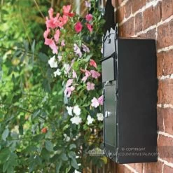 "Mulrose" Slim Wall Mounted Post Box 17 "Mulrose" Slim Wall Mounted Post Box -House Sign Discount Store bcmw lb1010 s blk side view of slim line wall mounted letterbox