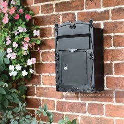 "Mulrose" Slim Wall Mounted Post Box 19 "Mulrose" Slim Wall Mounted Post Box -House Sign Discount Store bcmw lb1010 s blk wall mounted slimline mulrose postal box