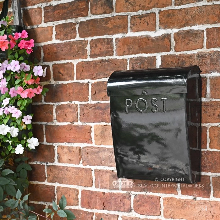 “Cityscape” Black Contemporary Post Box - Image 3