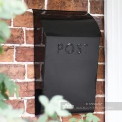 “Evening Hush” Black Berkley Post Box -House Sign Discount Store bcmw lb1155 blk evening hush black berkley post box 6