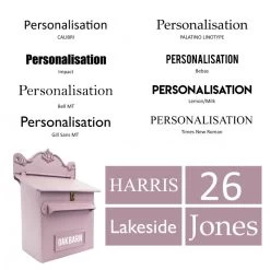 "Savannah Sunset" Goldhay Secure Post And Parcel Box -House Sign Discount Store bcmw product fonts lb1018 p