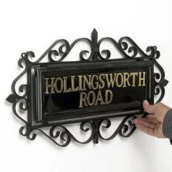 "Belgravia" Ornate Wrought Iron Scrolled Sign -House Sign Discount Store belgravia ornate wrought iron scrolled sign 3