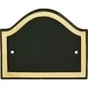 Blank Arched House Number Plaque - Black & Brass -House Sign Discount Store black brass arched house sign 1