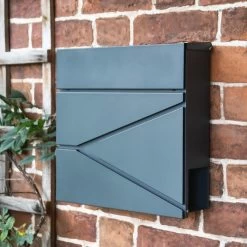 "Leading Edge" Wall Mounted Post Box & Newspaper Holder