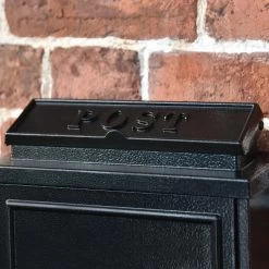 Black "Oxford" Wall Mounted Post Box -House Sign Discount Store black oxford wall mounted post box 3