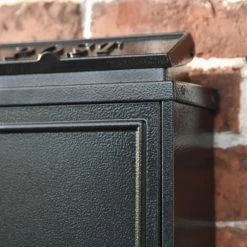 Black "Oxford" Wall Mounted Post Box -House Sign Discount Store black oxford wall mounted post box 5