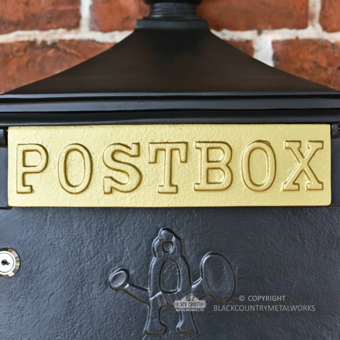 Black "The Suffolk" Post Or Parcel Box - Image 7