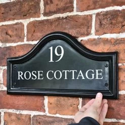 Black Traditional House Name Sign - Vinyl Letters 17 Black Traditional House Name Sign - Vinyl Letters -House Sign Discount Store black traditional house name sign vinyl letters 3