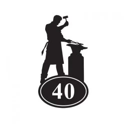 Blacksmith Iron House Number Sign -House Sign Discount Store blacksmith iron house number sign 5