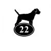 Border Terrier Iron House Number Sign -House Sign Discount Store border terrier house number sign 5