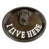 House Sign - Boxer - I Live Here -House Sign Discount Store boxer dog house sign