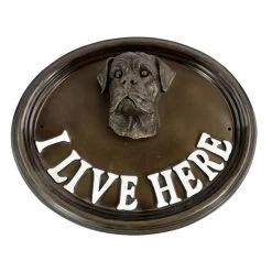 House Sign - Boxer - I Live Here