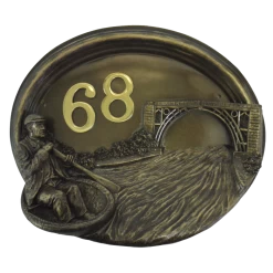 "Rivervalley Gorge" Coracle Sailor House Sign