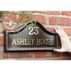 Bronze Finish Traditional House Name Sign -House Sign Discount Store bronze house sign on wall with hand 1